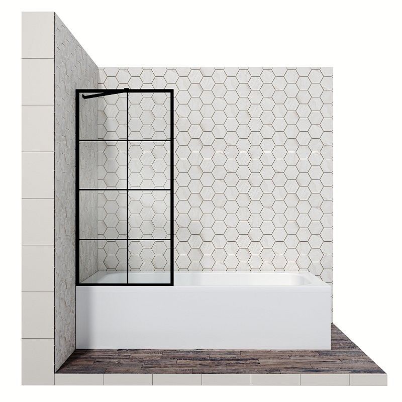 Стеклянная душевая шторка для ванны Ambassador Bath Screens 16041209