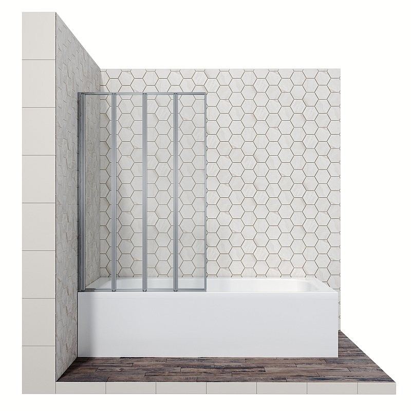 Стеклянная душевая шторка для ванны Ambassador Bath Screens 16041110L