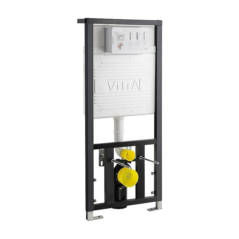 Инсталляция Vitra 742-5800-01 в комплекте с кнопкой 740-0480, 700-1873 для повесного унитаза