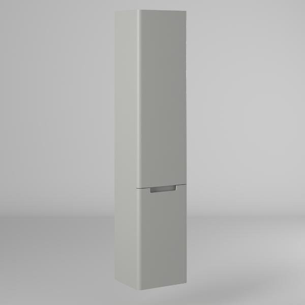 Пенал подвесной BRIZ Прато Лайт 35 с бельевой корзиной светло-серый (матовый) правый Пенал подвесной BRIZ Прато Лайт 35 с бельевой корзиной светло-серый (матовый) правый