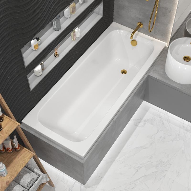 Ванна акриловая Excellent Poli 170x70 с ножками, белая Ванна акриловая Excellent Poli 170x70 с ножками, белая