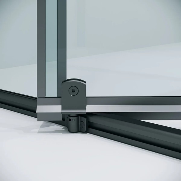 Душевая дверь Niagara Nova NG-35-12AGR 120x195 стекла прозрачные, профиль графит Душевая дверь Niagara Nova NG-35-12AGR 120x195 стекла прозрачные, профиль графит