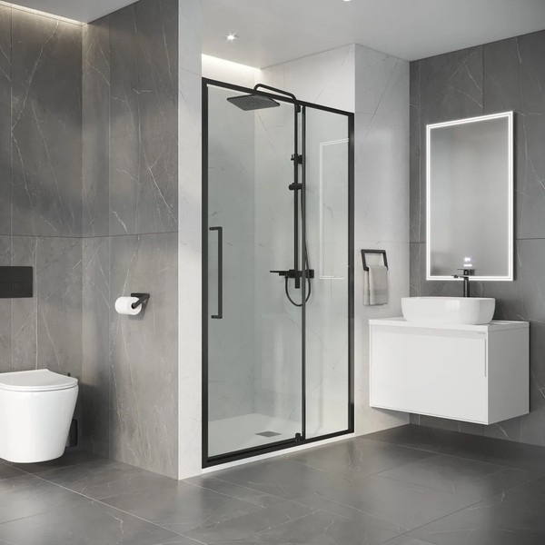 Душевая дверь Niagara Nova NG-35-12AGR 120x195 стекла прозрачные, профиль графит Душевая дверь Niagara Nova NG-35-12AGR 120x195 стекла прозрачные, профиль графит