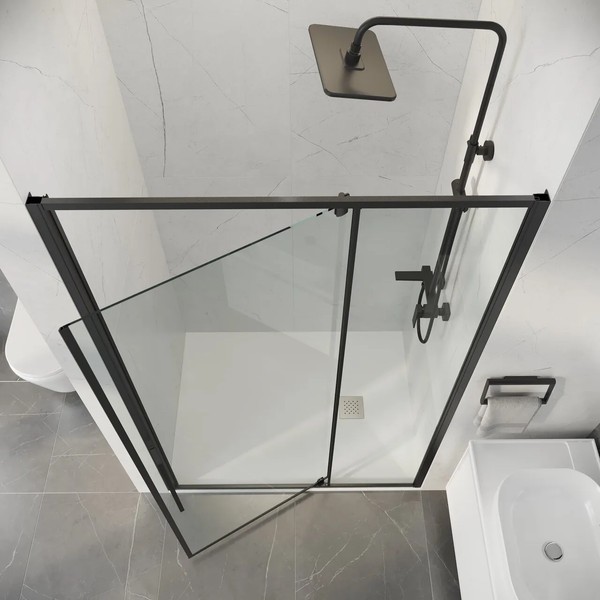 Душевая дверь Niagara Nova NG-35-12AGR 120x195 стекла прозрачные, профиль графит Душевая дверь Niagara Nova NG-35-12AGR 120x195 стекла прозрачные, профиль графит