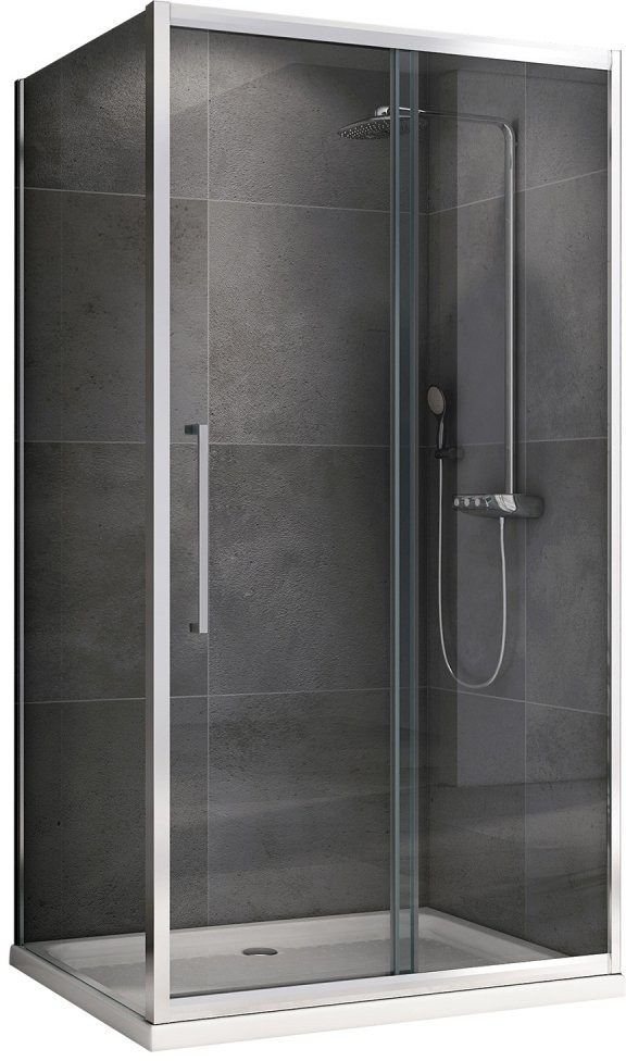 Душевой уголок Abber Schwarzer Diamant AG30160H-S85 160x85 стекла прозрачные, профиль хром Душевой уголок Abber Schwarzer Diamant AG30160H-S85 160x85 стекла прозрачные, профиль хром