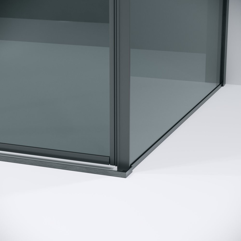 Душевой уголок Grossman Galaxy 100x90 стекло тонированное / профиль графит Душевой уголок Grossman Galaxy 100x90 стекло тонированное / профиль графит