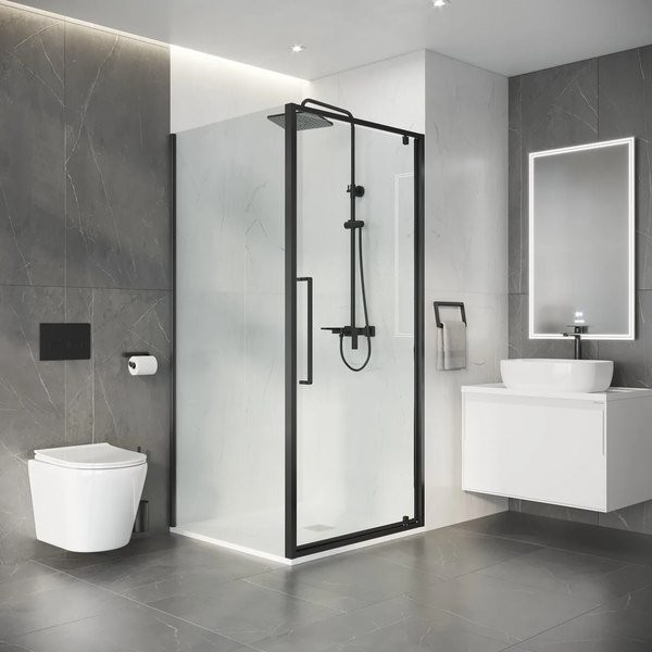 Душевой уголок Niagara Nova NG-35-11AGR-A80GR-34 110x80 стекла прозрачные, профиль графит Душевой уголок Niagara Nova NG-35-11AGR-A80GR-34 110x80 стекла прозрачные, профиль графит