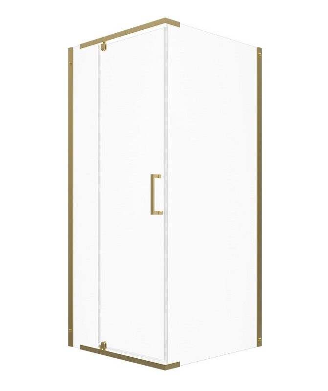 Душевой уголок Triton Терра Золото А1 90x90 стекло прозрачное, профиль золото Душевой уголок Triton Терра Золото А1 90x90 стекло прозрачное, профиль золото