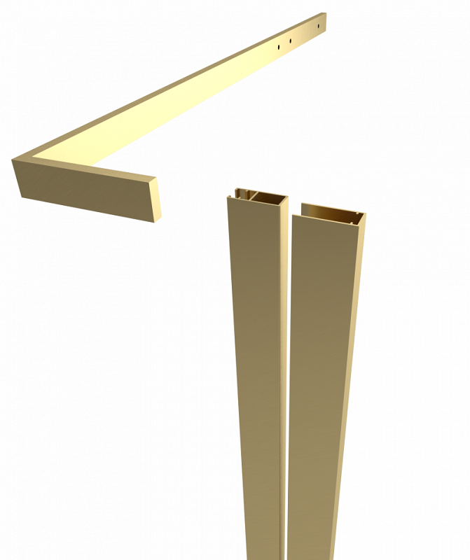 Душевой уголок Triton Терра Золото А1 90x90 стекло прозрачное, профиль золото Душевой уголок Triton Терра Золото А1 90x90 стекло прозрачное, профиль золото