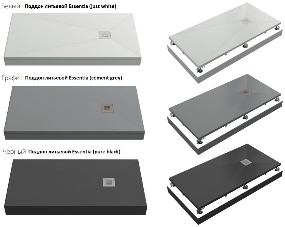 Душевой поддон GoodDoor Essentia 100x80 Душевой поддон GoodDoor Essentia 100x80