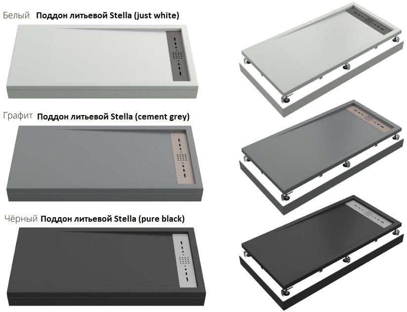 Душевой поддон GoodDoor Stella 120x80 Душевой поддон GoodDoor Stella 120x80