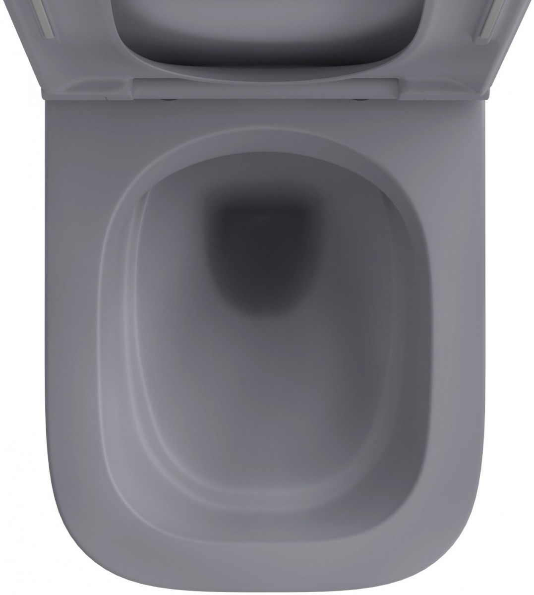 Унитаз подвесной Wellsee Pure BY Wellsee 36x52 серый матовый Унитаз подвесной Wellsee Pure BY Wellsee 36x52 серый матовый