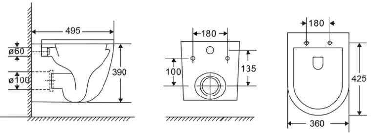 Унитаз подвесной Vincea Tornado Bien 36x49,5 сиденье микролифт Унитаз подвесной Vincea Tornado Bien 36x49,5 сиденье микролифт