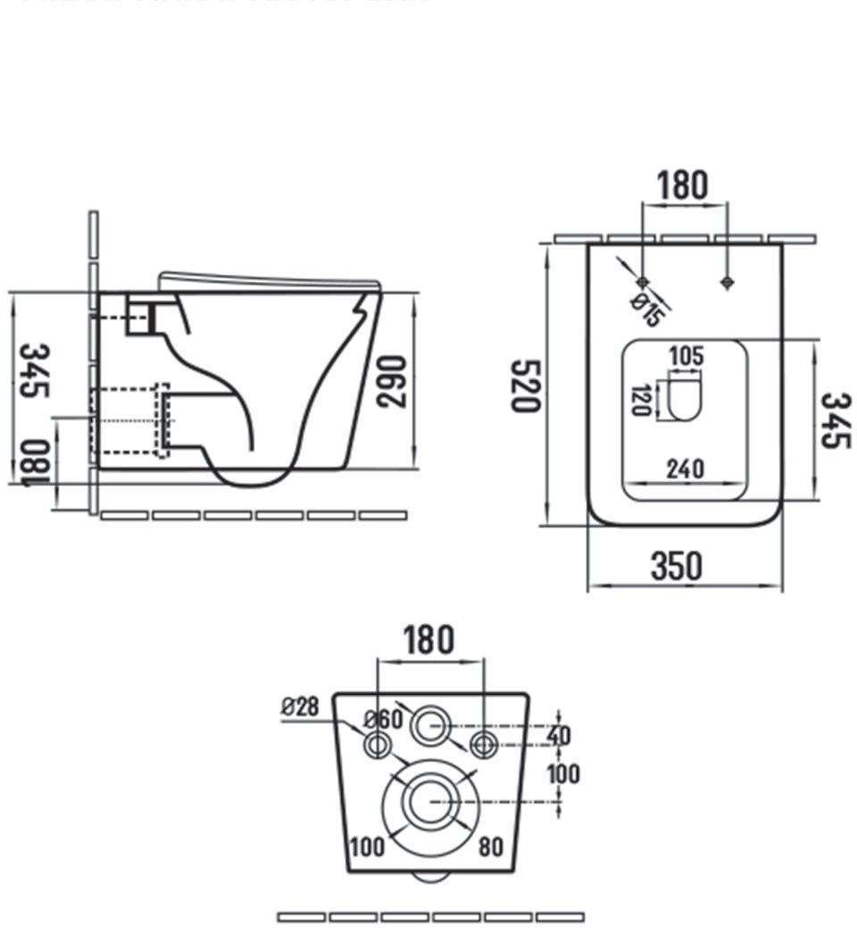 Унитаз подвесной Vincea Q-Line VT1-12MG с сиденьем soft-close серый матовый Унитаз подвесной Vincea Q-Line VT1-12MG с сиденьем soft-close серый матовый
