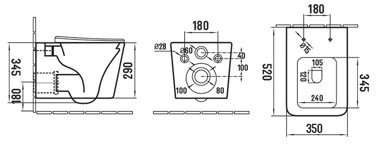 Унитаз подвесной UnicoPureza BAU CINZENTO 35x52 оружейная сталь Унитаз подвесной UnicoPureza BAU CINZENTO 35x52 оружейная сталь