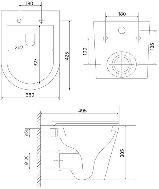 Унитаз подвесной Iddis Axes AXERDSEi25 36x49,5 сиденье Duroplast, микролифт Унитаз подвесной Iddis Axes AXERDSEi25 36x49,5 сиденье Duroplast, микролифт