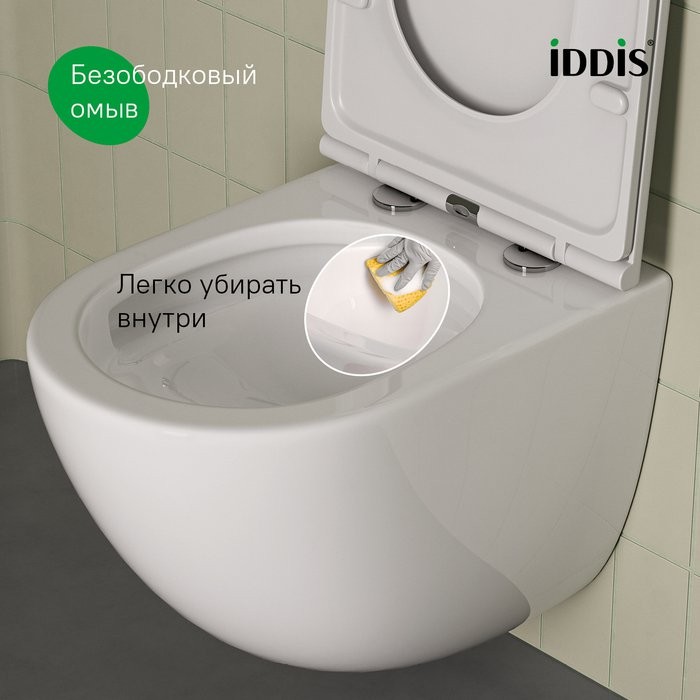 Унитаз подвесной Iddis Axes AXERDSEi25 36x49,5 сиденье Duroplast, микролифт Унитаз подвесной Iddis Axes AXERDSEi25 36x49,5 сиденье Duroplast, микролифт