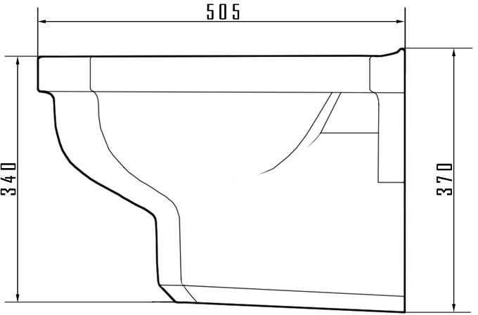 Унитаз подвесной Caprigo Tempo 4703 35,5x50,5 без сиденья Унитаз подвесной Caprigo Tempo 4703 35,5x50,5 без сиденья