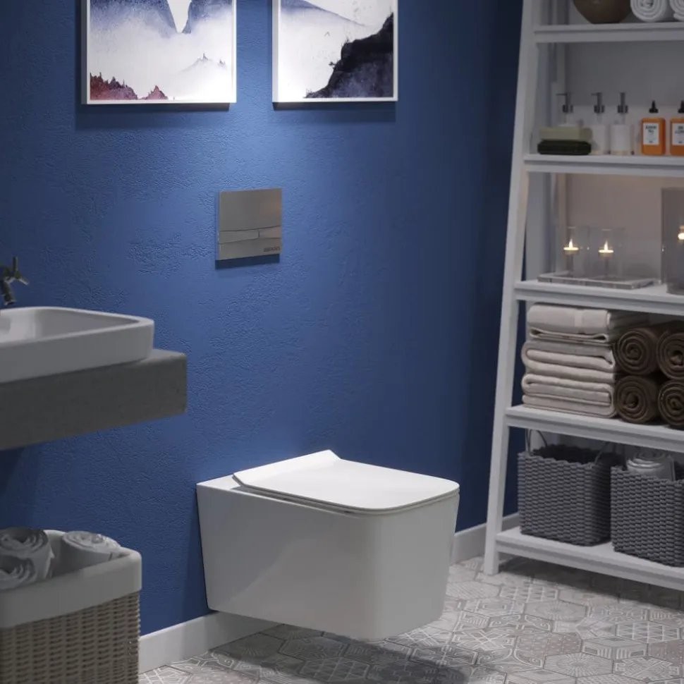 Унитаз подвесной Berges Floe 36x55 сиденье Duroplast Унитаз подвесной Berges Floe 36x55 сиденье Duroplast