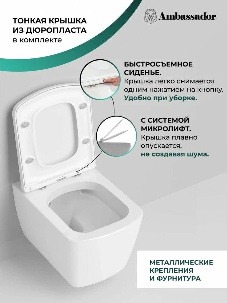 Унитаз подвесной Ambassador Kingston Унитаз подвесной Ambassador Kingston