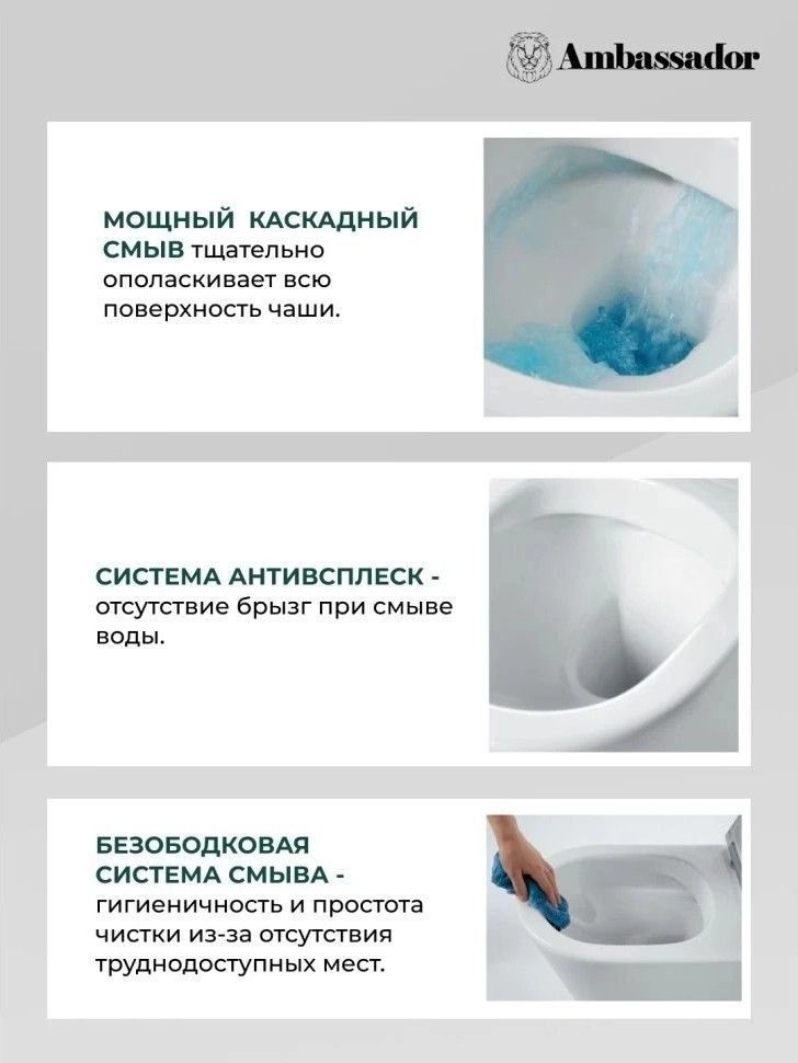 Унитаз подвесной Ambassador Kingston Унитаз подвесной Ambassador Kingston