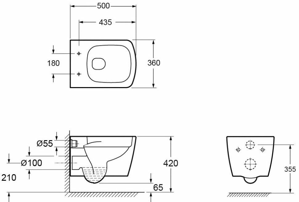 Унитаз подвесной Ambassador Kingston Унитаз подвесной Ambassador Kingston