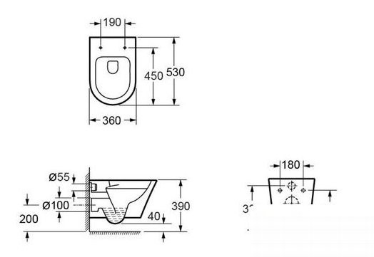 Унитаз подвесной Ambassador Ritz Унитаз подвесной Ambassador Ritz