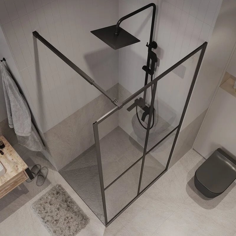 Душевая стенка Niagara NG-686-90BLACK 90x195 (черный матовый/прозрачное стекло) Душевая стенка Niagara NG-686-90BLACK 90x195 (черный матовый/прозрачное стекло)