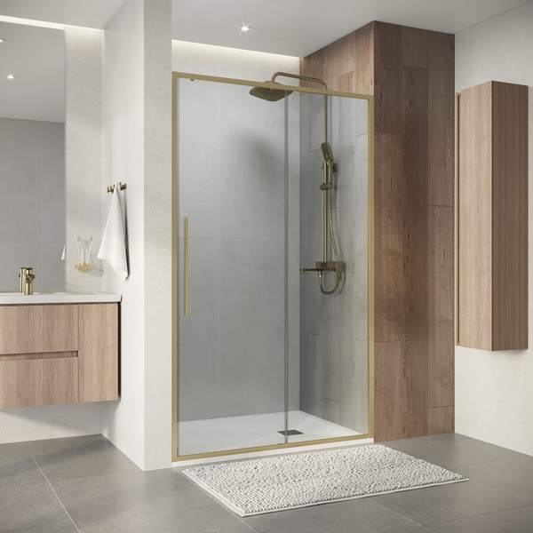 Душевая дверь Niagara Nova NG-44-9ASG 90х195 (золото сатин/прозрачное стекло) Душевая дверь Niagara Nova NG-44-9ASG 90х195 (золото сатин/прозрачное стекло)