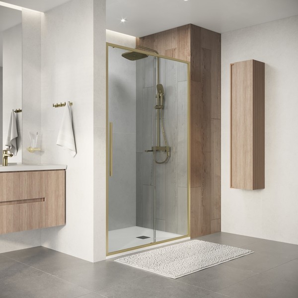 Душевая дверь Niagara Nova NG-44-9ASG 90х195 (золото сатин/прозрачное стекло) Душевая дверь Niagara Nova NG-44-9ASG 90х195 (золото сатин/прозрачное стекло)