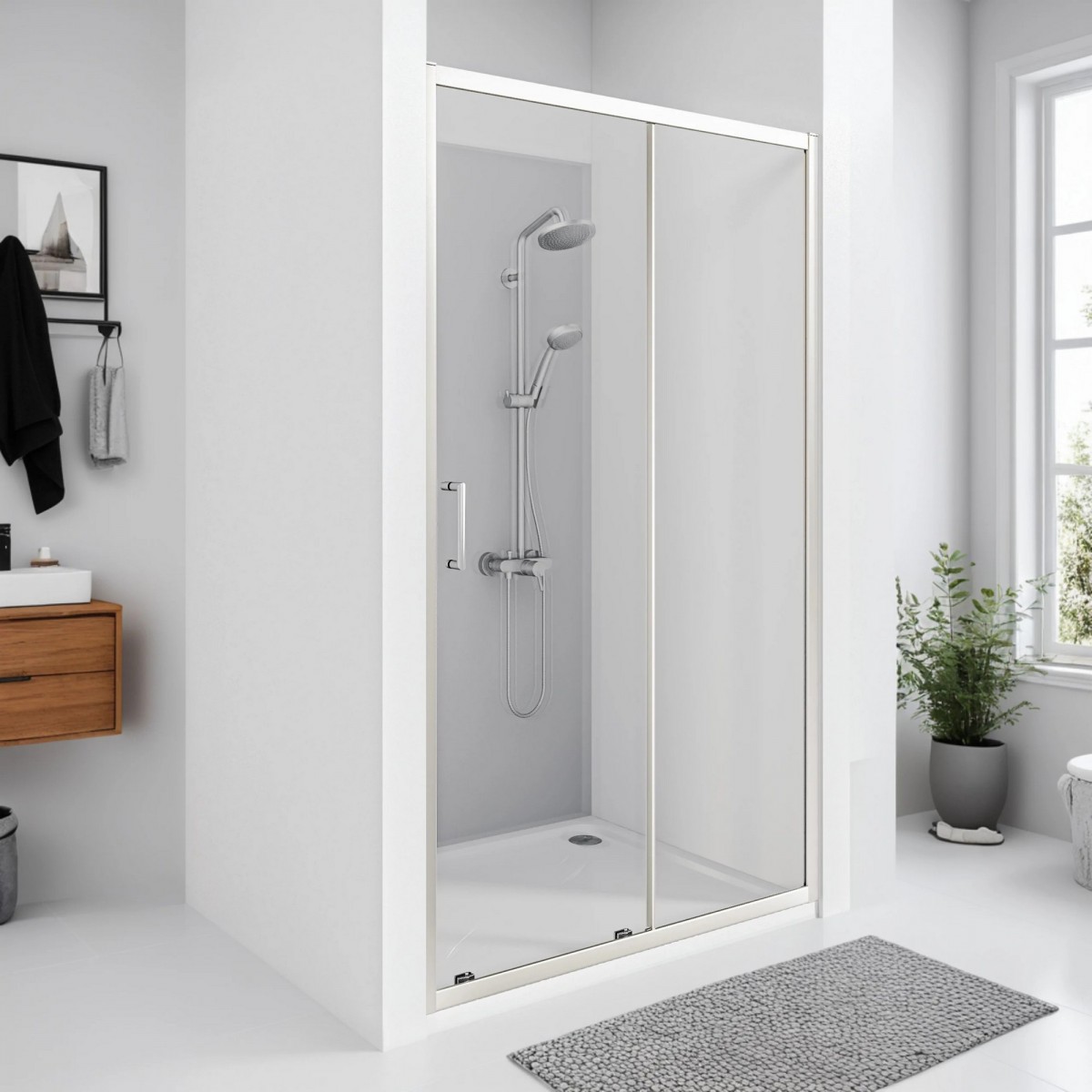 Душевая дверь Good Door Cube WTW 1100x1900 (хром) Душевая дверь Good Door Cube WTW 1100x1900 (хром)