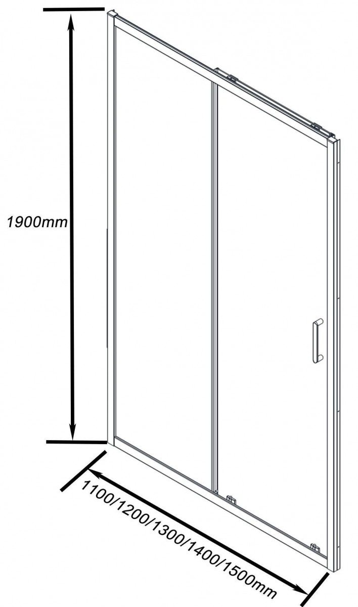Душевая дверь Good Door Cube WTW 1100x1900 (хром) Душевая дверь Good Door Cube WTW 1100x1900 (хром)
