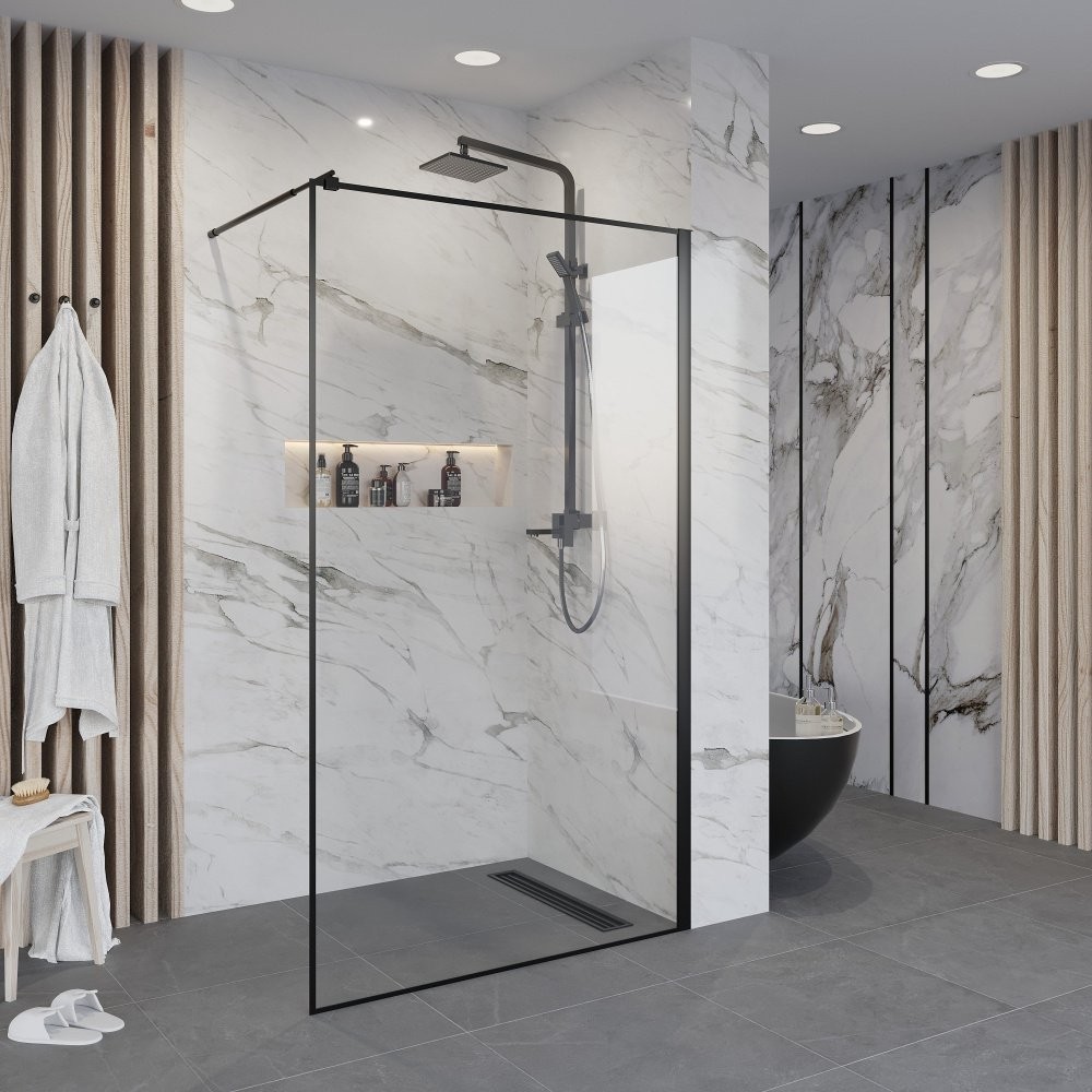 Душевая стенка Niagara Nova NG-687-90 Black 90x195 (черный/прозрачное стекло) Душевая стенка Niagara Nova NG-687-90 Black 90x195 (черный/прозрачное стекло)