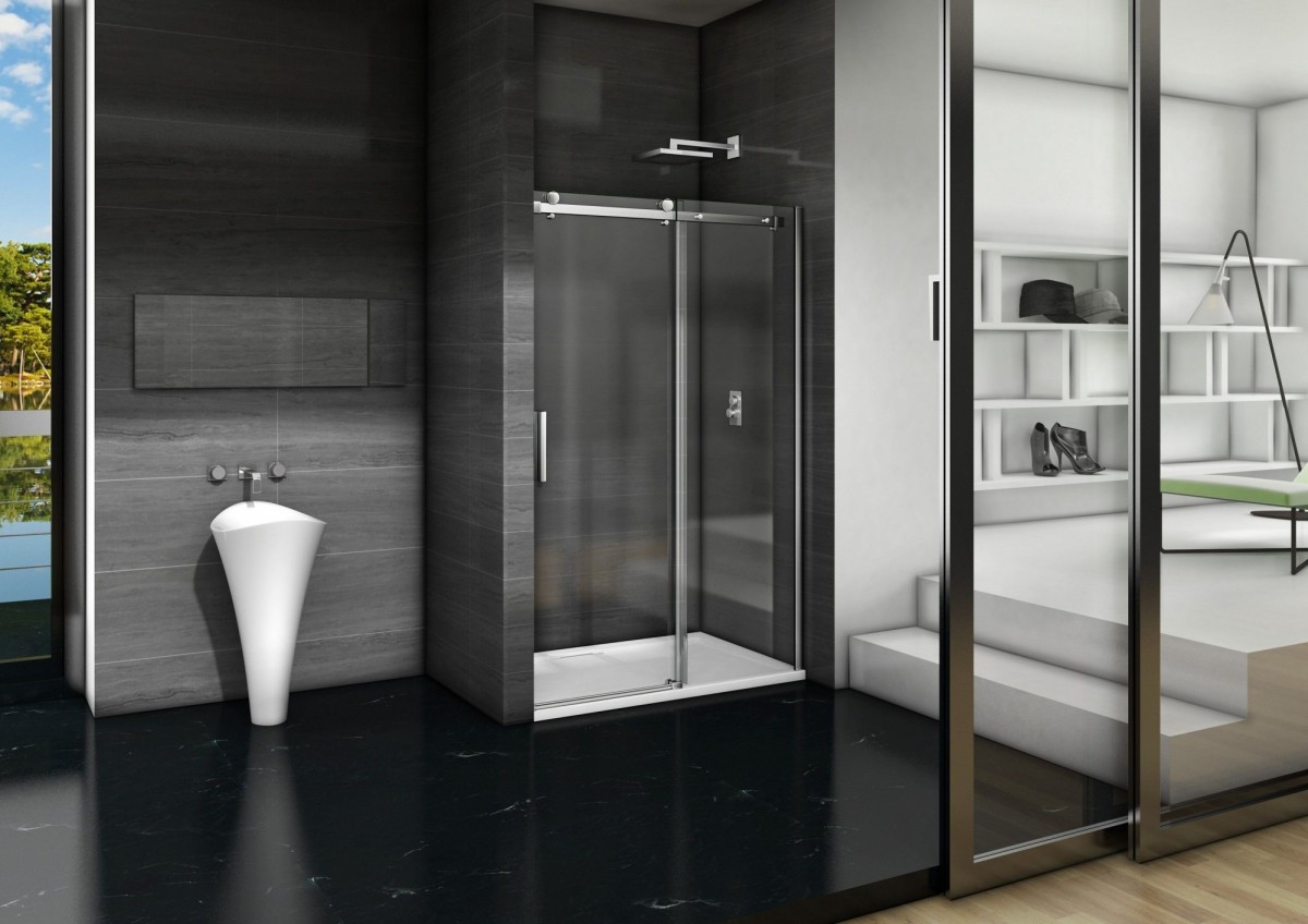 Душевая дверь Good Door Galaxy WTW 1300x1950 (черный) Душевая дверь Good Door Galaxy WTW 1300x1950 (черный)