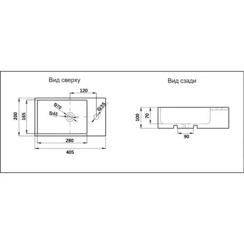 Умывальник UnicoPureza UP PS01303PC-L левый оружейная сталь Умывальник UnicoPureza UP PS01303PC-L левый оружейная сталь