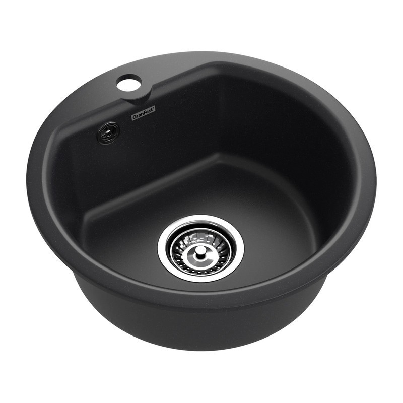 Мойка кухонная GranFest SMART 435 черный Мойка кухонная GranFest SMART 435 черный