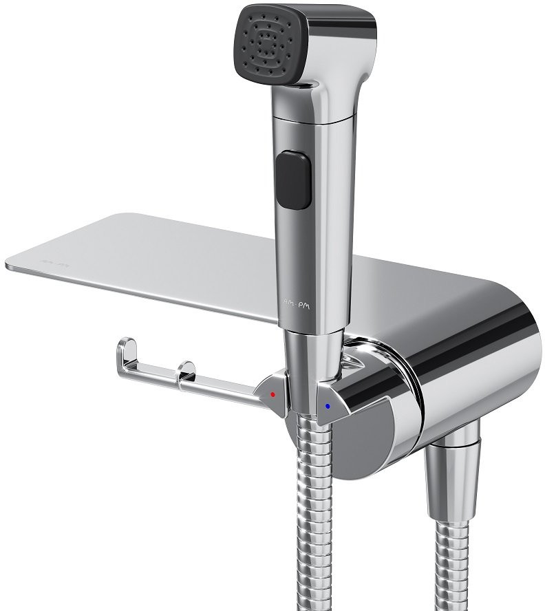 Смеситель скрытого монтажа с гигиенической лейкой Am.Pm Func F0H8F900 хром Смеситель скрытого монтажа с гигиенической лейкой Am.Pm Func F0H8F900 хром