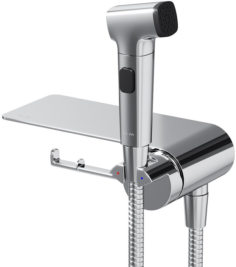 Смеситель скрытого монтажа с гигиенической лейкой Am.Pm Func F0H8F900 хром Смеситель скрытого монтажа с гигиенической лейкой Am.Pm Func F0H8F900 хром