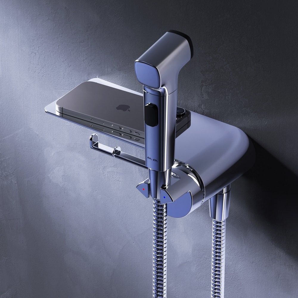 Смеситель скрытого монтажа с гигиенической лейкой Am.Pm Func F0H8F900 хром Смеситель скрытого монтажа с гигиенической лейкой Am.Pm Func F0H8F900 хром