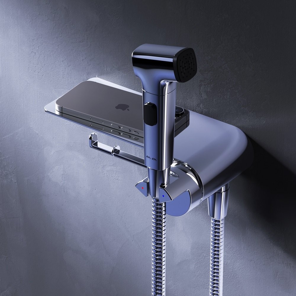 Смеситель скрытого монтажа с гигиенической лейкой Am.Pm Func F0H8F900 хром Смеситель скрытого монтажа с гигиенической лейкой Am.Pm Func F0H8F900 хром