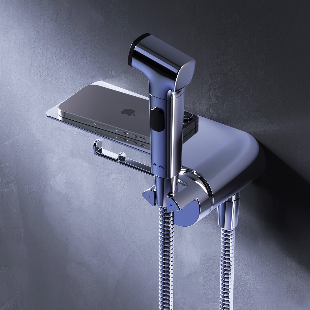 Смеситель скрытого монтажа с гигиенической лейкой Am.Pm Func F0H8F900 хром Смеситель скрытого монтажа с гигиенической лейкой Am.Pm Func F0H8F900 хром