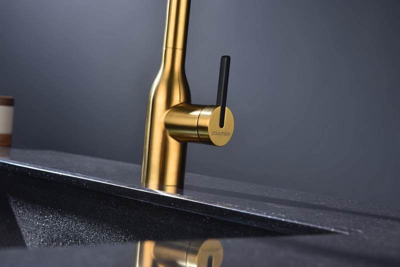 Смеситель для кухни Paulmark Ma213188-BG с подключением фильтра, брашированное золото Смеситель для кухни Paulmark Ma213188-BG с подключением фильтра, брашированное золото