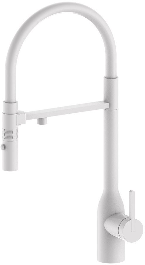 Смеситель для кухни Paulmark Ma213188-WH с подключением фильтра, белый Смеситель для кухни Paulmark Ma213188-WH с подключением фильтра, белый