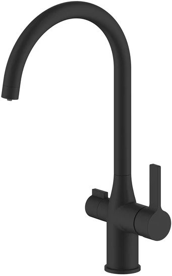 Смеситель для кухни Iddis Pure PURBLFJi05 с подключением фильтра, черный матовый Смеситель для кухни Iddis Pure PURBLFJi05 с подключением фильтра, черный матовый