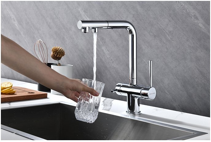 Смеситель для кухни PAULMARK SERPENTINE Se213222-CR хром Смеситель для кухни PAULMARK SERPENTINE Se213222-CR хром