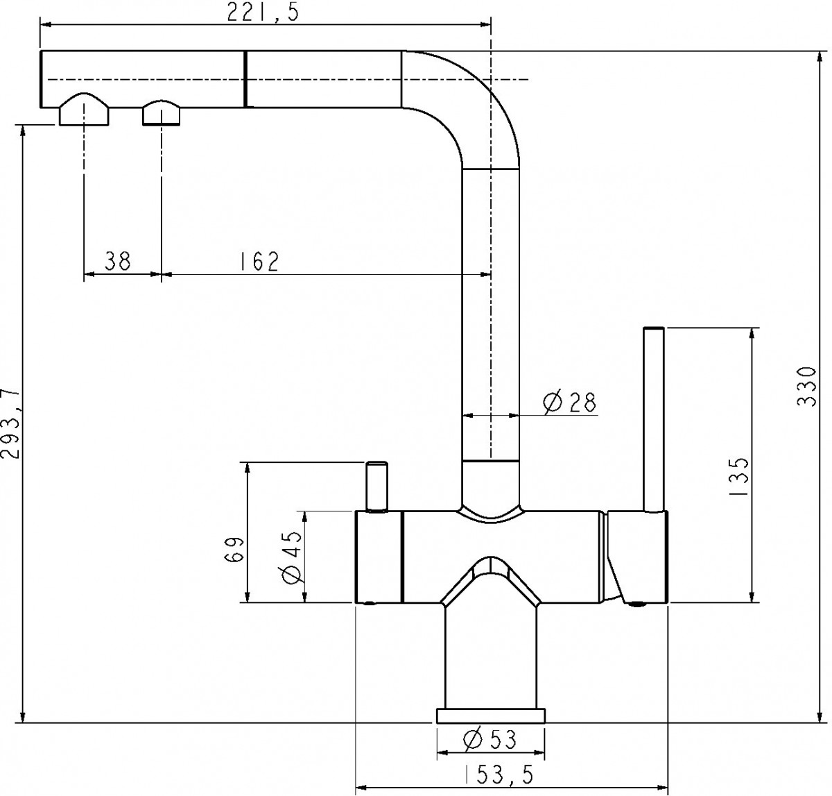 Смеситель для кухни PAULMARK Serpentine Se213222-GR серый Смеситель для кухни PAULMARK Serpentine Se213222-GR серый