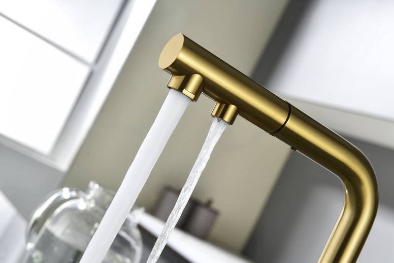 Смеситель для кухни PAULMARK Serpentine Se213222-BG брашированное золото Смеситель для кухни PAULMARK Serpentine Se213222-BG брашированное золото