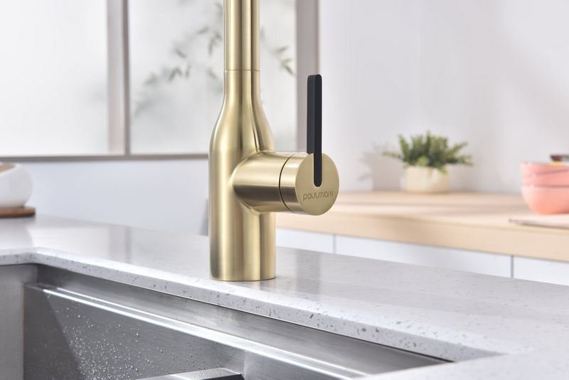 Смеситель для кухни PAULMARK MAGNETO ONE Ma213188-LG светлое золото Смеситель для кухни PAULMARK MAGNETO ONE Ma213188-LG светлое золото