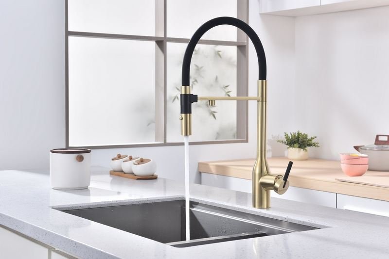 Смеситель для кухни PAULMARK MAGNETO ONE Ma213188-LG светлое золото Смеситель для кухни PAULMARK MAGNETO ONE Ma213188-LG светлое золото