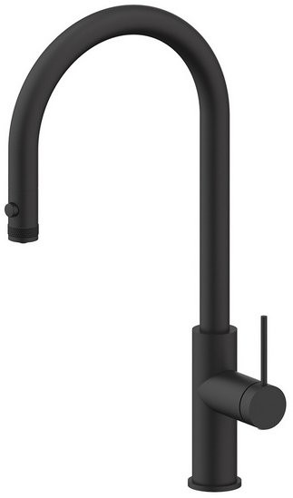 Смеситель для кухни Paulmark Galant Ga213077-AN с подключением фильтра, черный/антрацит Смеситель для кухни Paulmark Galant Ga213077-AN с подключением фильтра, черный/антрацит